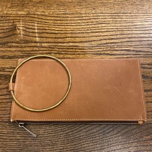 Leather wristlet